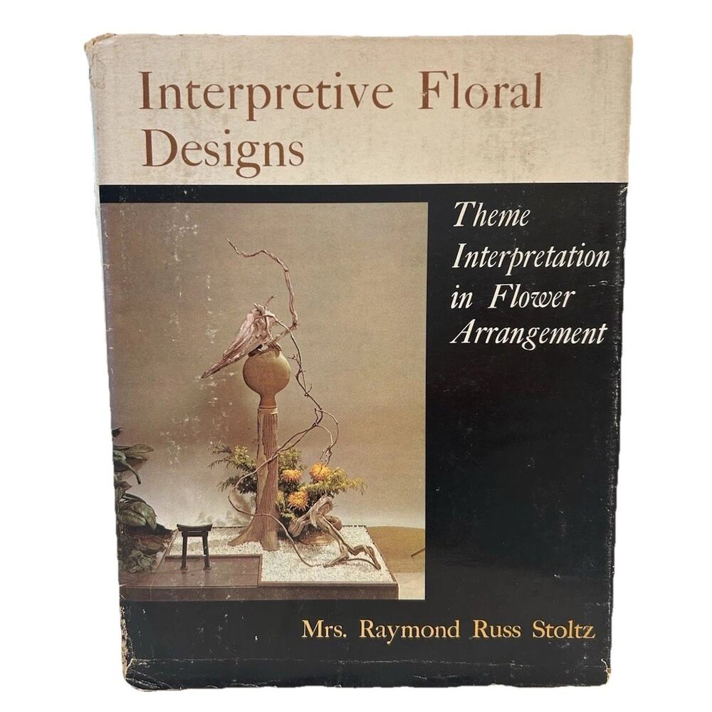 Vtg 1972 Interpretive Floral Design HBDJ Modern Art Japanese Flower Arranging - Picture 1 of 16